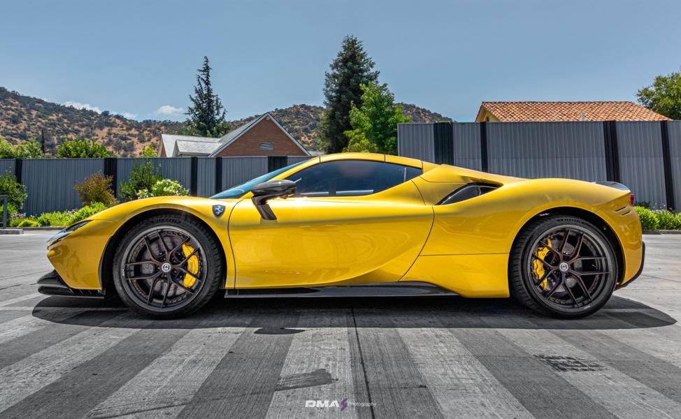 Ferrari SF90 Spider | Giallo Monte Carlo | on HRE HX101 | Satin Bronze