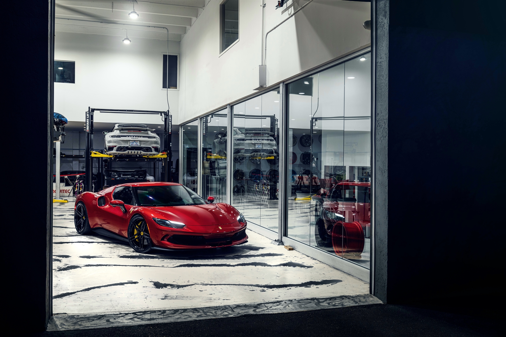 Ferrari 296 GTB | Rosso Corsa | on ANRKY AN17 | Gloss Black