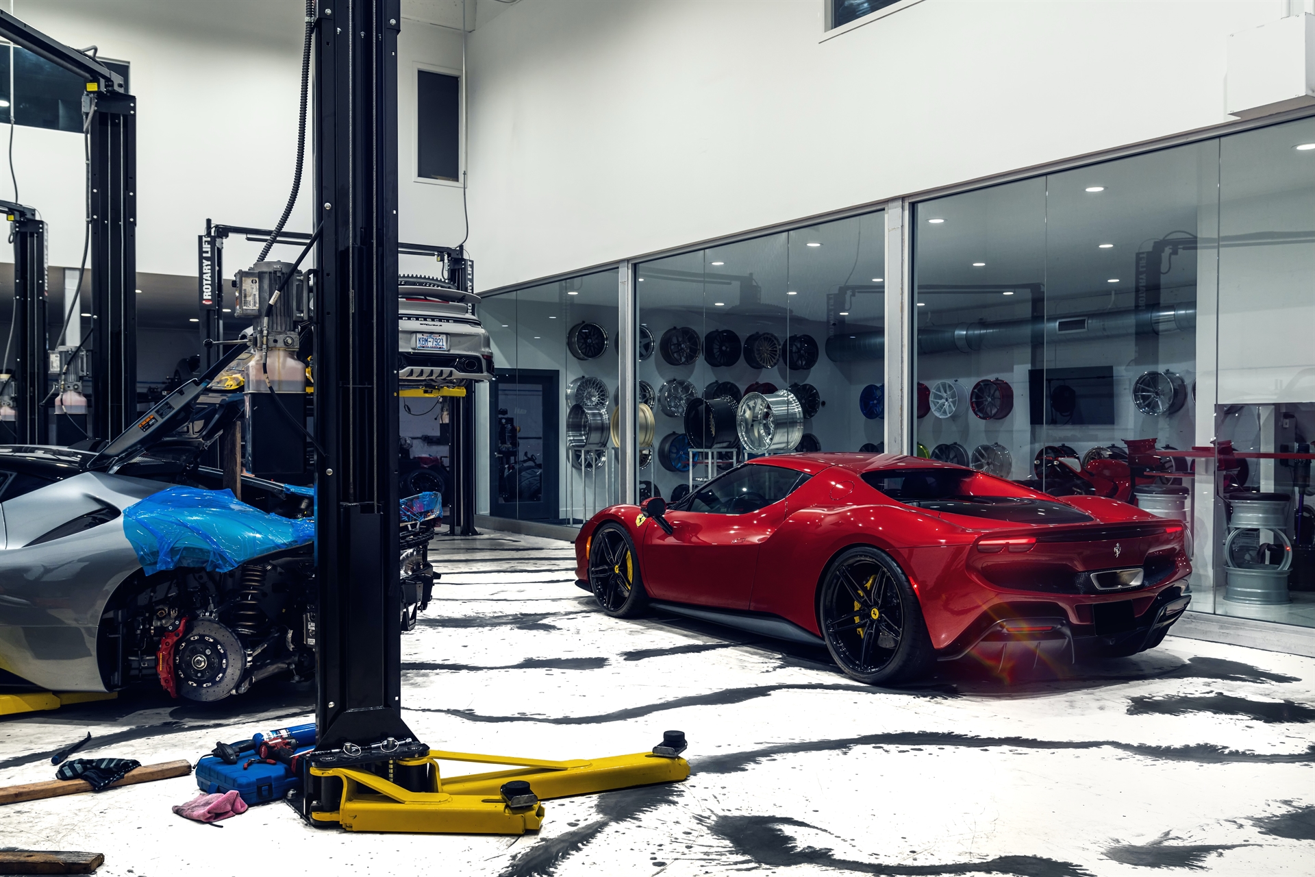 Ferrari 296 GTB | Rosso Corsa | on ANRKY AN17 | Gloss Black