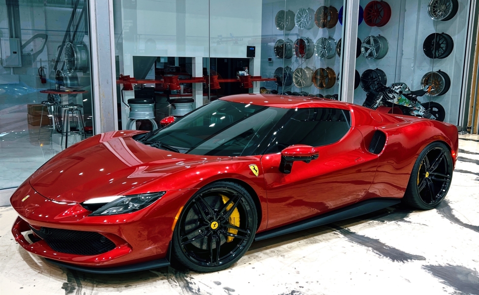 Ferrari 296 GTB | Rosso Corsa | on ANRKY AN17 | Gloss Black