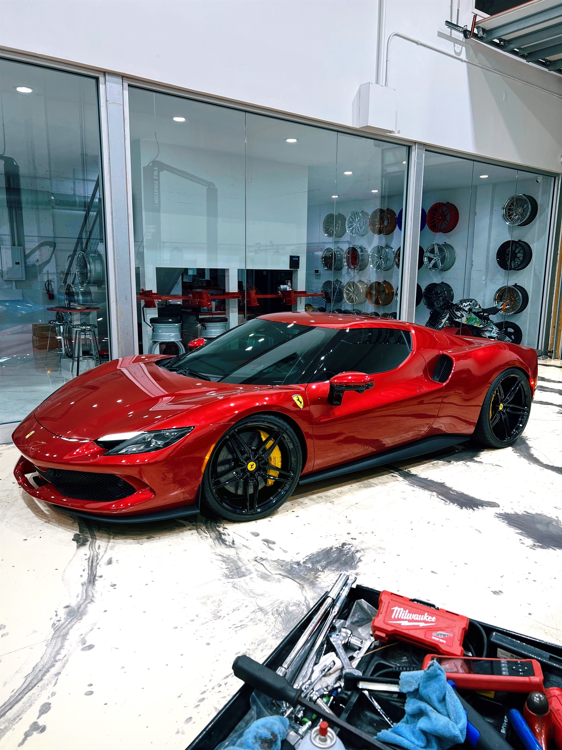 Ferrari 296 GTB | Rosso Corsa | on ANRKY AN17 | Gloss Black