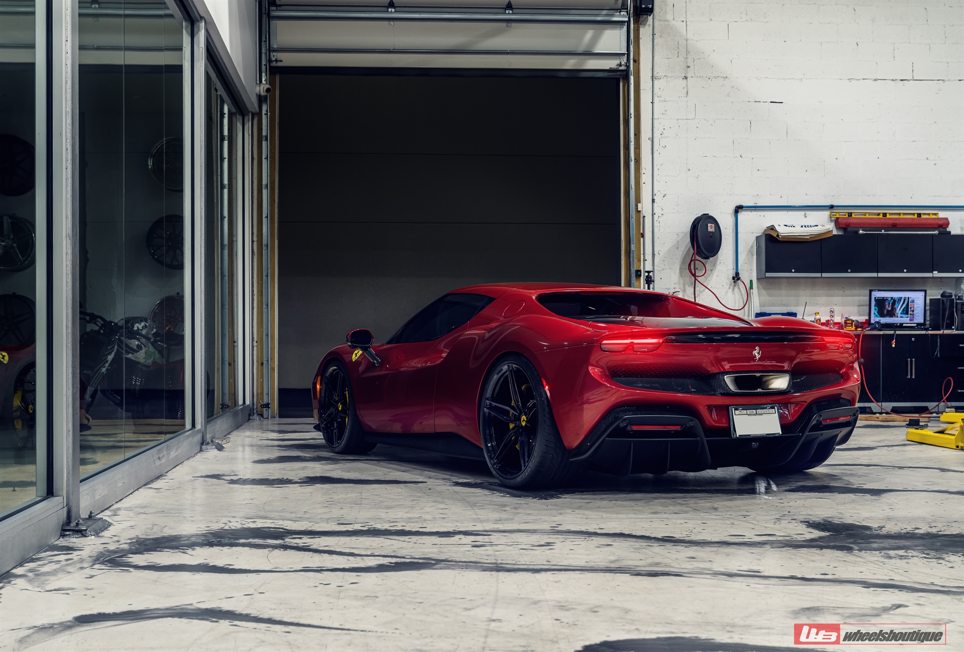 Ferrari 296 GTB | Rosso Corsa | on ANRKY AN17 | Gloss Black