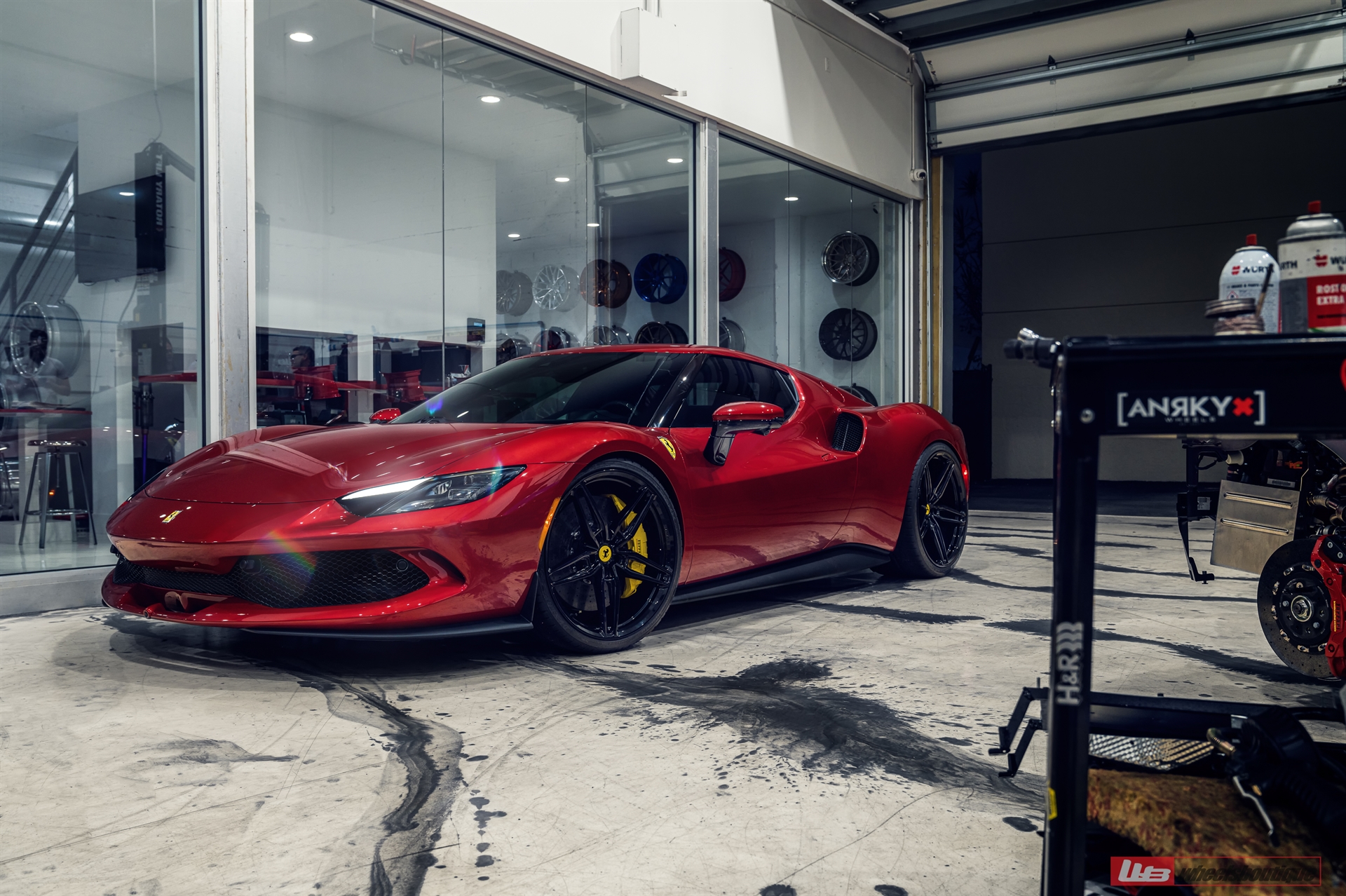 Ferrari 296 GTB | Rosso Corsa | on ANRKY AN17 | Gloss Black
