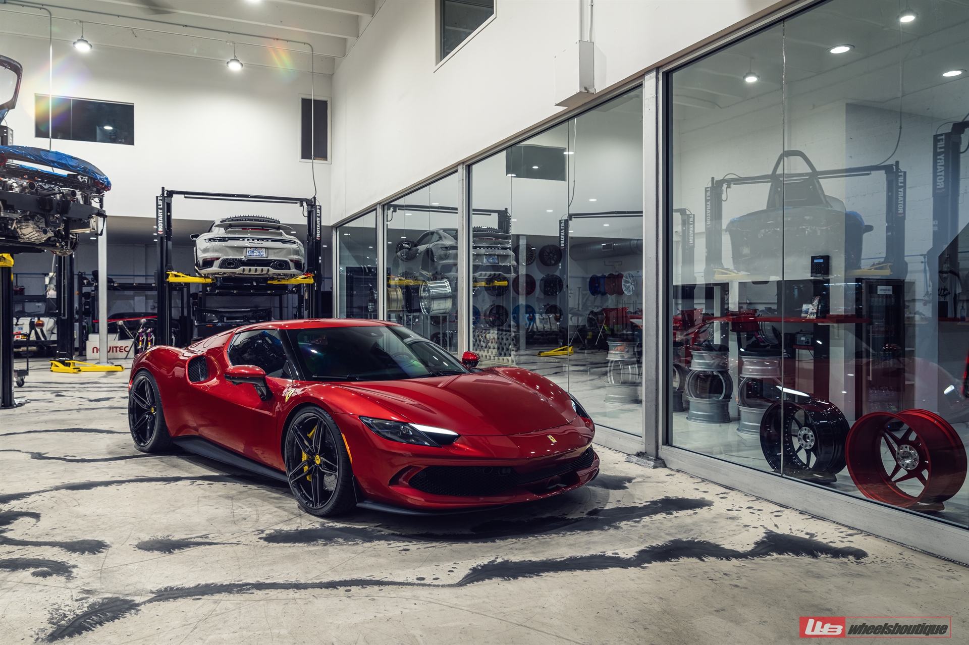 Ferrari 296 GTB | Rosso Corsa | on ANRKY AN17 | Gloss Black