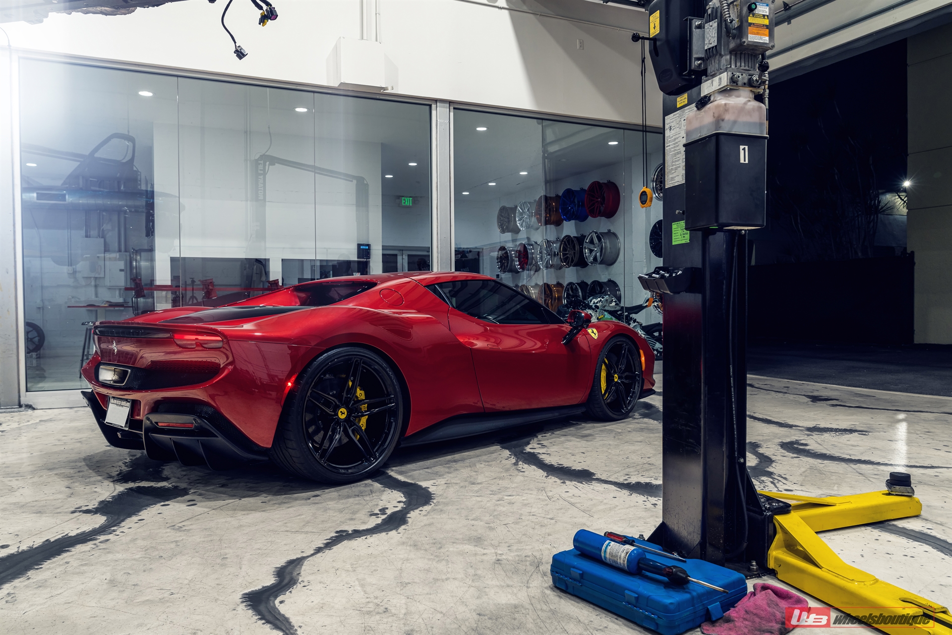 Ferrari 296 GTB | Rosso Corsa | on ANRKY AN17 | Gloss Black