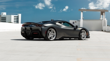 Ferrari SF90 | Grigio Silverstone | on ANRKY S1-X3 | Brushed Clear
