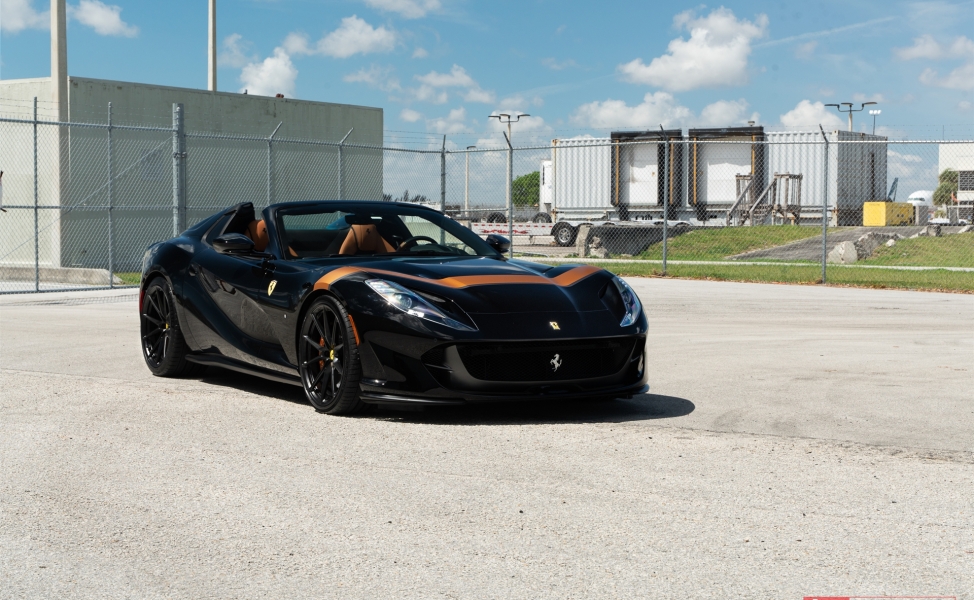 Ferrari 812 GTS | Nero | on ANRKY AN12 | Satin Black
