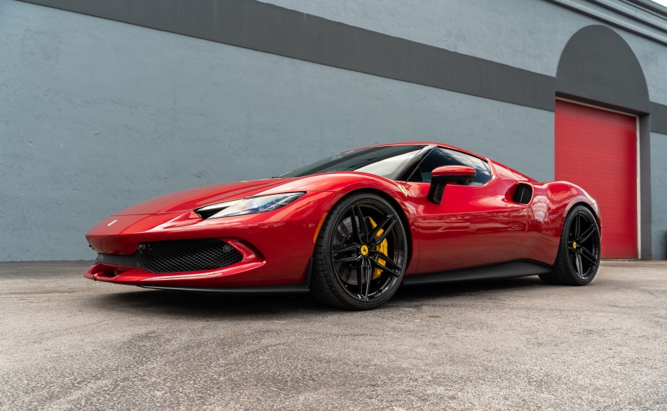 Ferrari 296 GTB | Rosso Corsa | on ANRKY AN17 | Gloss Black