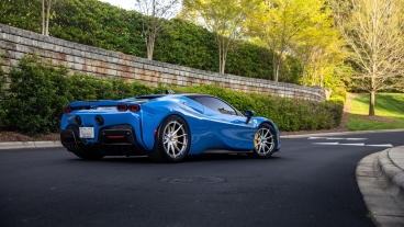 Ferrari SF90 | Blue Corsa | on ANRKY C38 | Brushed Clear