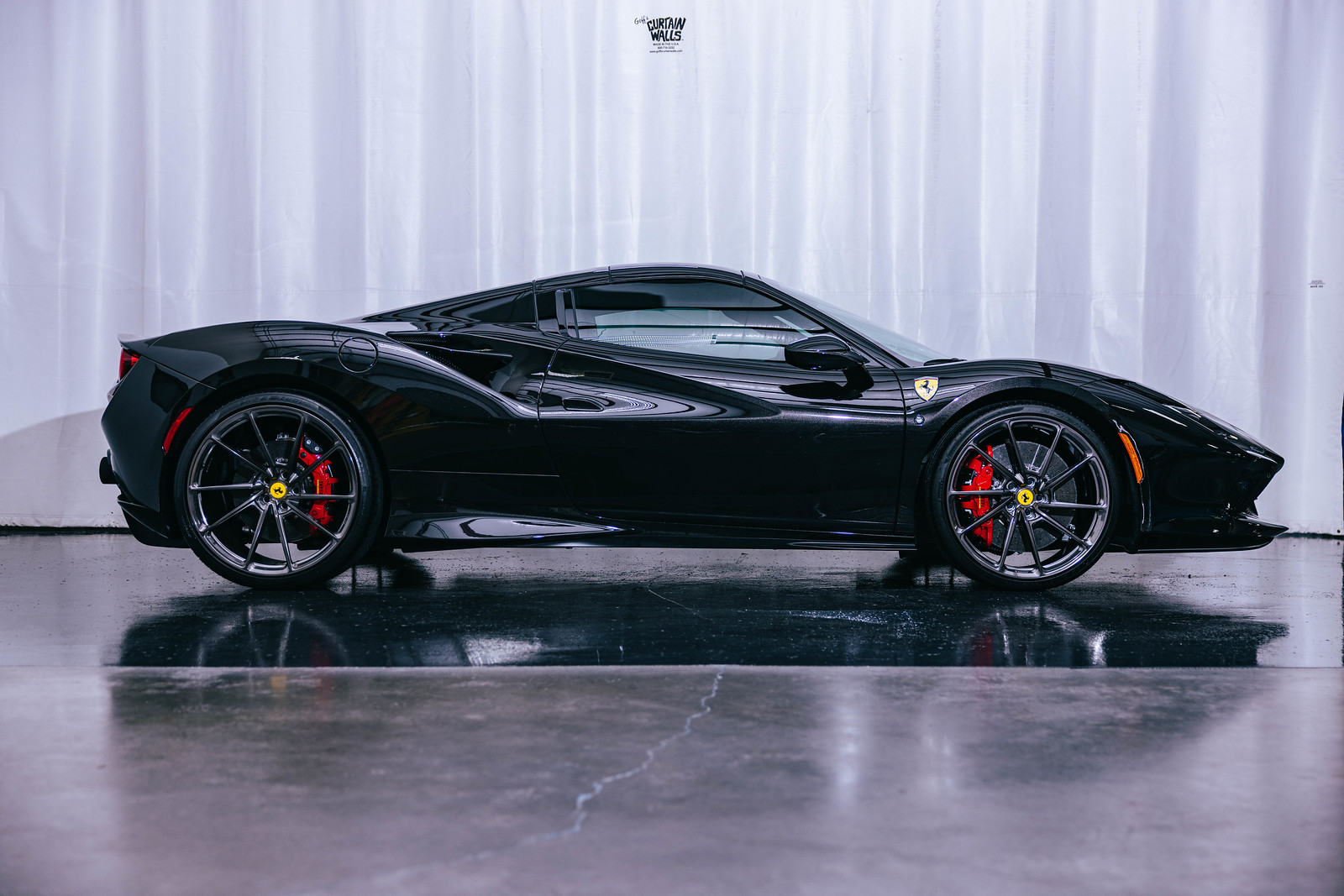 Ferrari F8 | Nero | on ANRKY AN13 | Mirror Polished Smoke