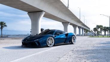 Novitec N-Largo F8  | TDF Blu | on ANRKY RS5.3 | Two-Tone: Brushed Clear Face + Polished Clear Windows