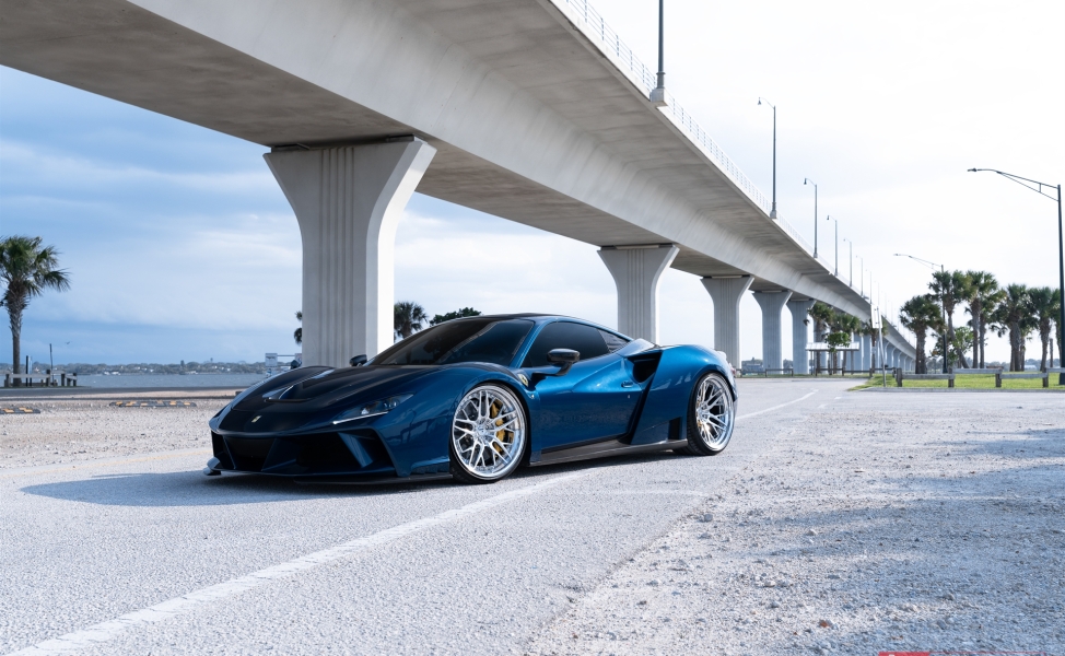Novitec N-Largo F8  | TDF Blu | on ANRKY RS5.3 | Two-Tone: Brushed Clear Face + Polished Clear Windows