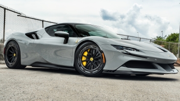 Ferrari SF90 | Grigio Squallo | on AL13 R10-R109D | Satin Black