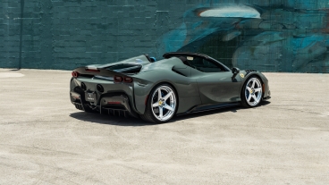 Novitec: SF90 Spider | Grigio Medio | on ANRKY RS5.3 | Two-Tone: Brushed Clear Face + Polished Clear Windows