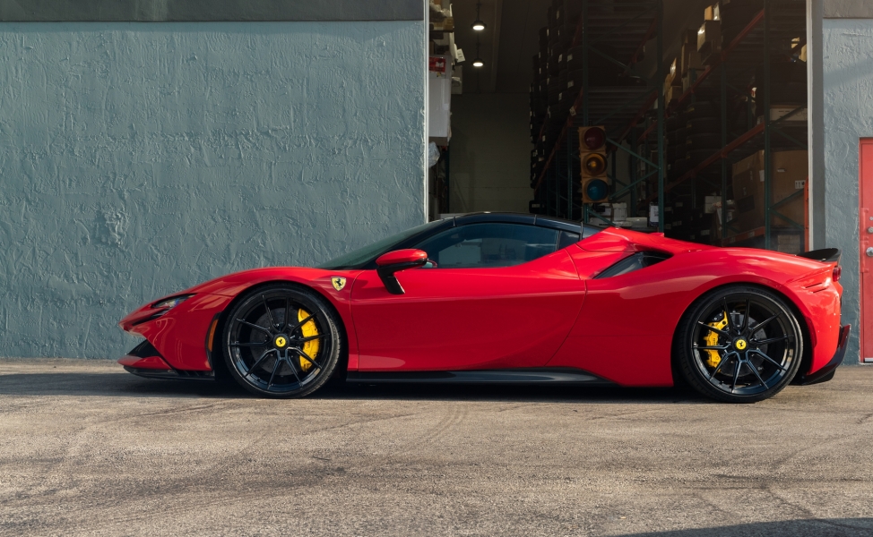 Ferrari SF90 Spider | Rosso Corsa | on Novitec NF10 ZV | Gloss Black