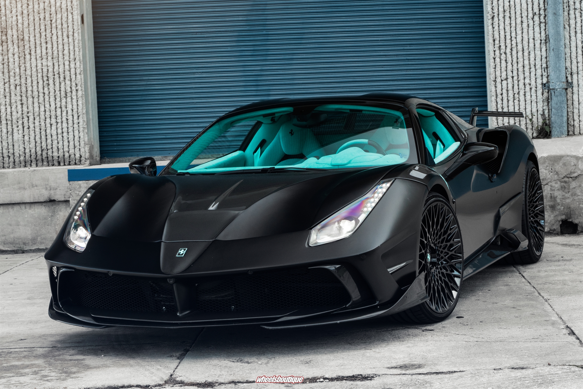 Mansory 488 Spider | Nero Opaco | on AL13 S020 | Gloss Black