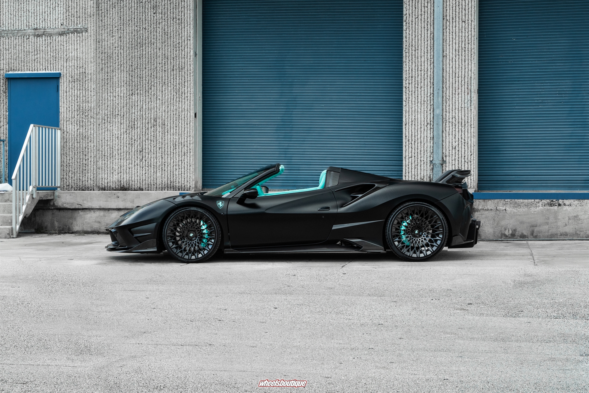 Mansory 488 Spider | Nero Opaco | on AL13 S020 | Gloss Black