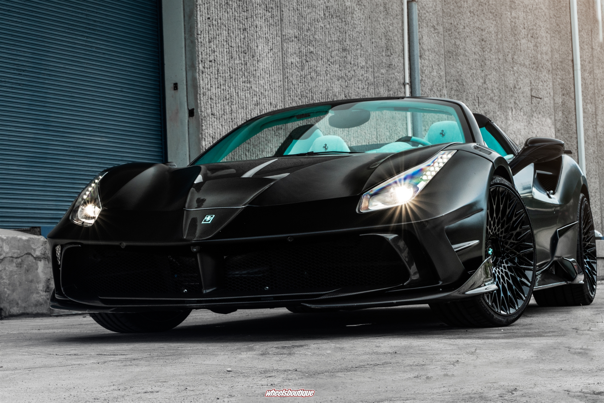 Mansory 488 Spider | Nero Opaco | on AL13 S020 | Gloss Black
