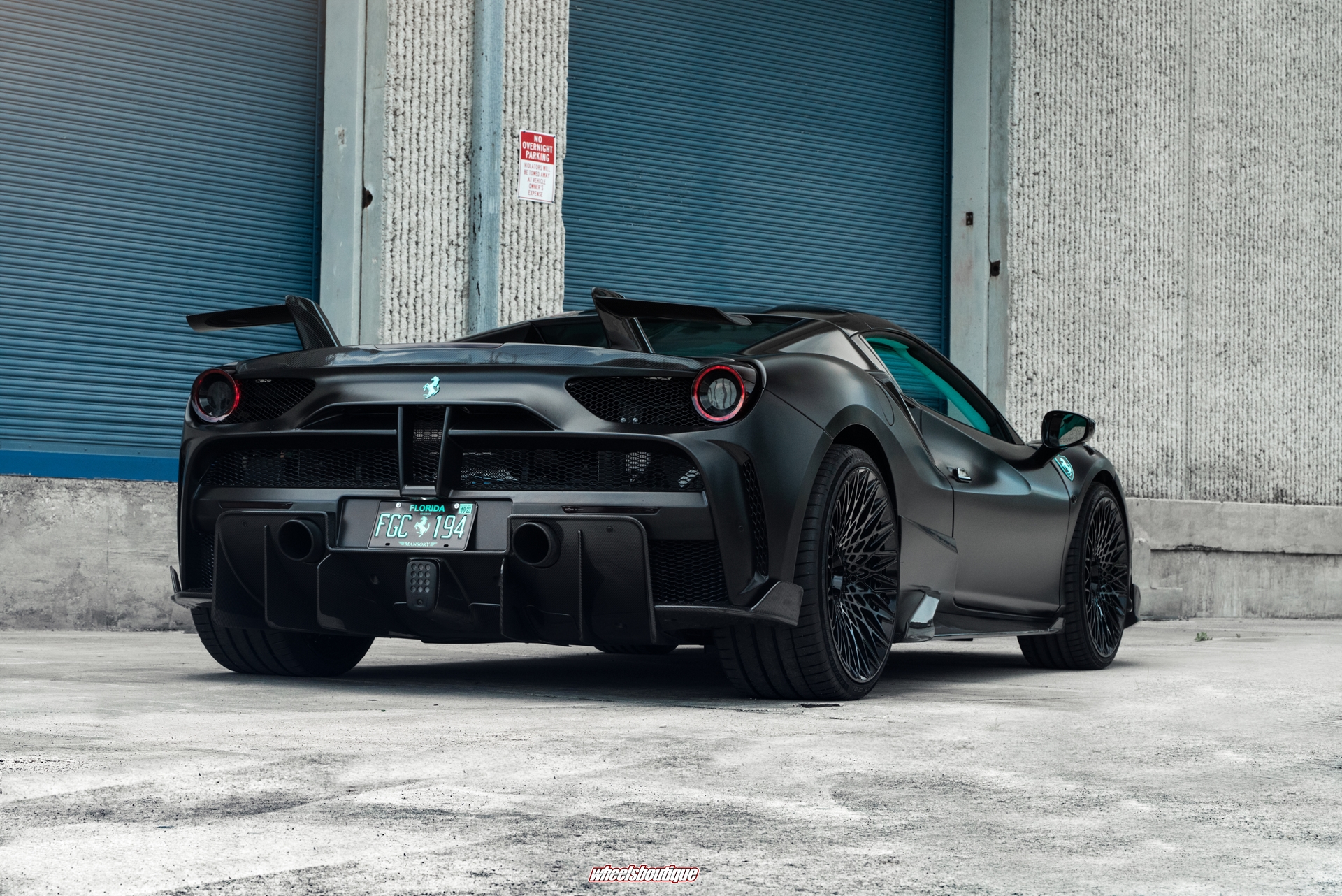 Mansory 488 Spider | Nero Opaco | on AL13 S020 | Gloss Black