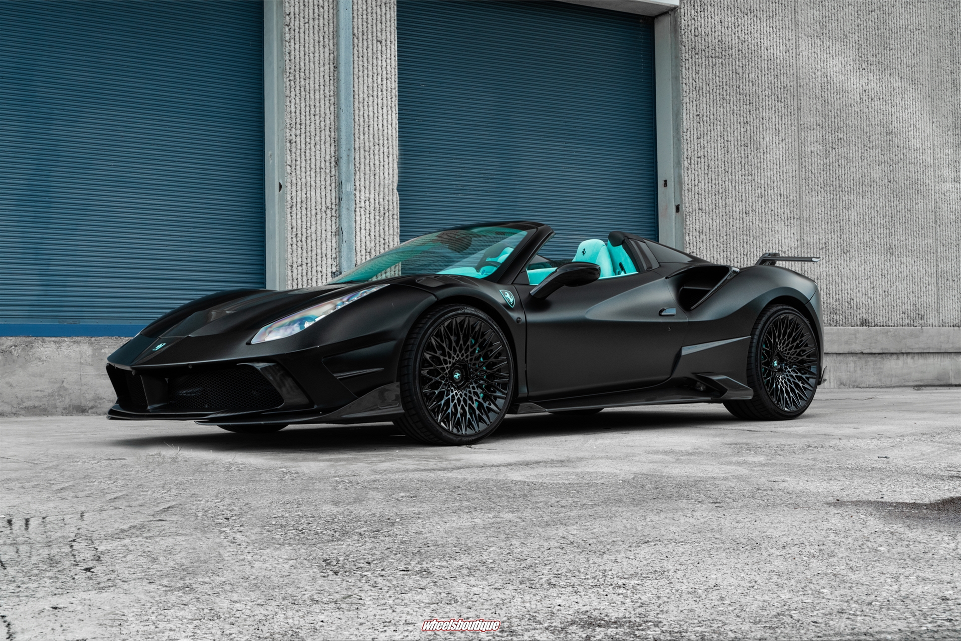 Mansory 488 Spider | Nero Opaco | on AL13 S020 | Gloss Black