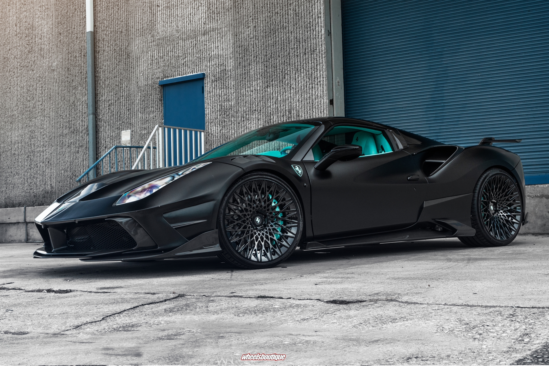 Mansory 488 Spider | Nero Opaco | on AL13 S020 | Gloss Black
