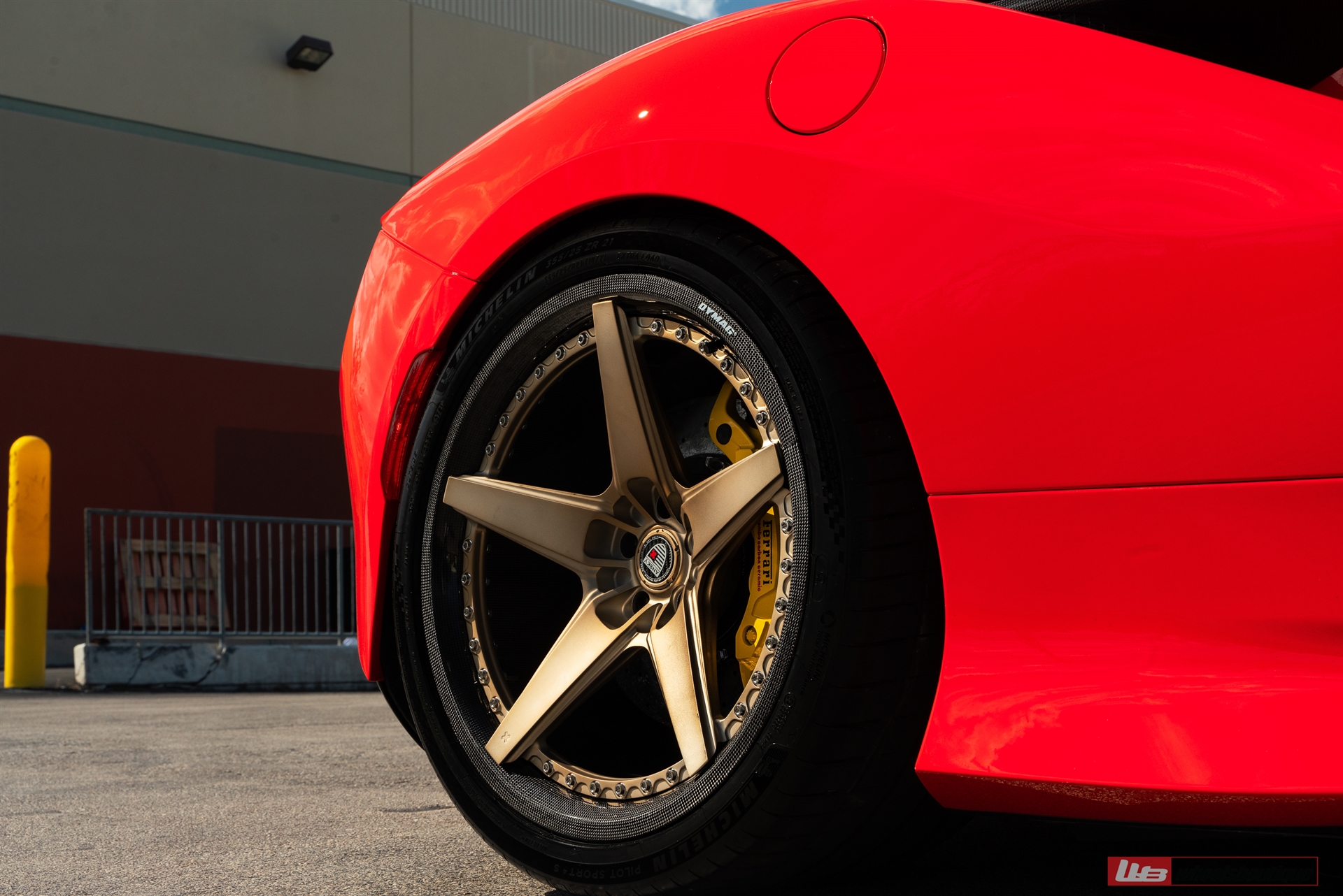 Ferrari F8 | Rosso Corsa | on ANRKY RS5.3C | Frozen Polished Champagne