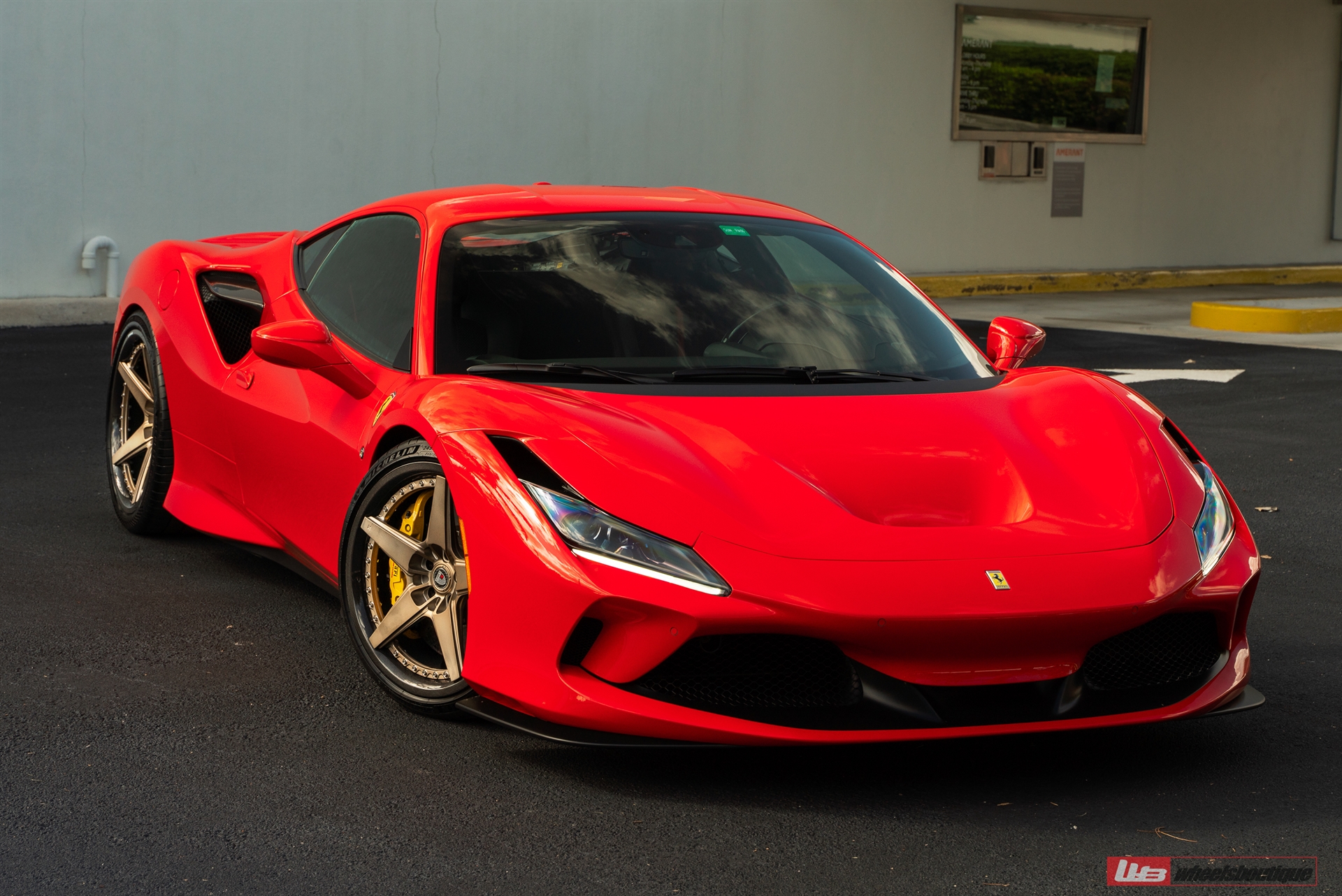 Ferrari F8 | Rosso Corsa | on ANRKY RS5.3C | Frozen Polished Champagne