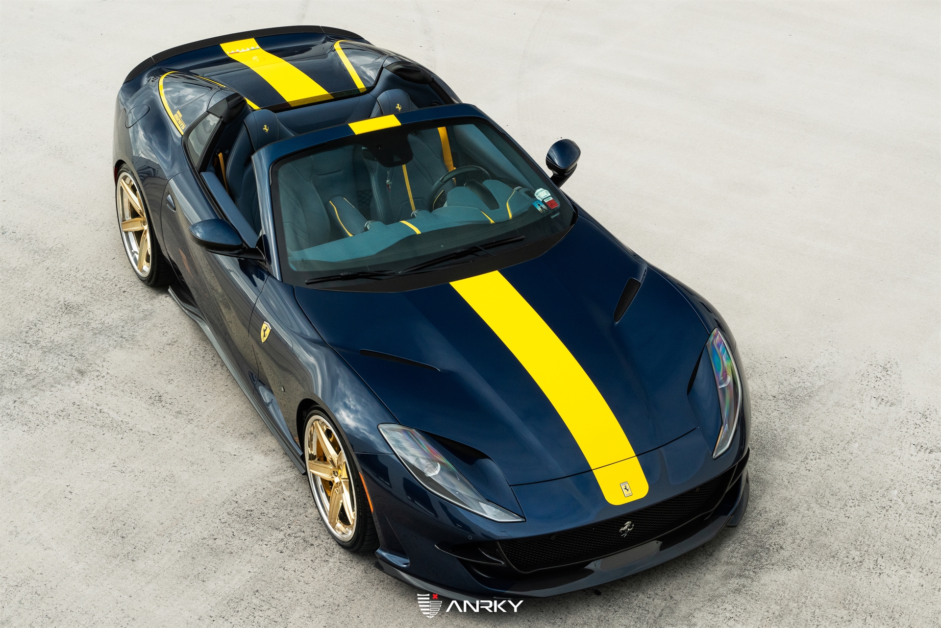 NOVITEC 812 GTS | TDF Blu | on ANRKY AN35 | Polished Gold