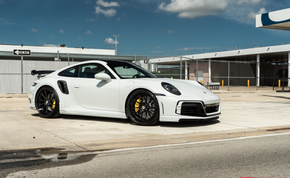 ANRKY AN33 Satin black center | Porsche 992 Turbo S