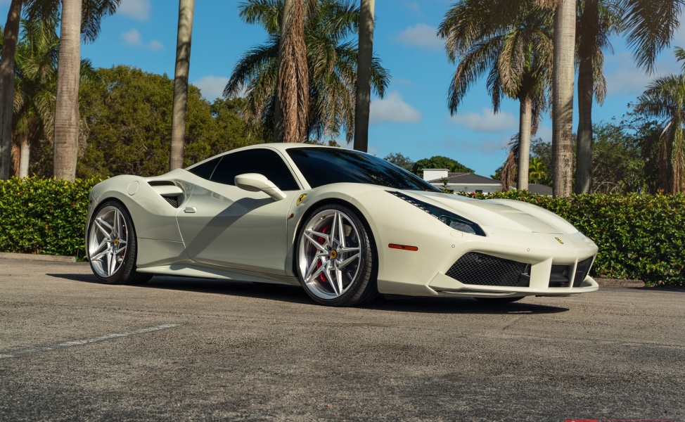 Ferrari 488 | Bianco Fuji | on ANRKY S1-X3 | Brushed Clear