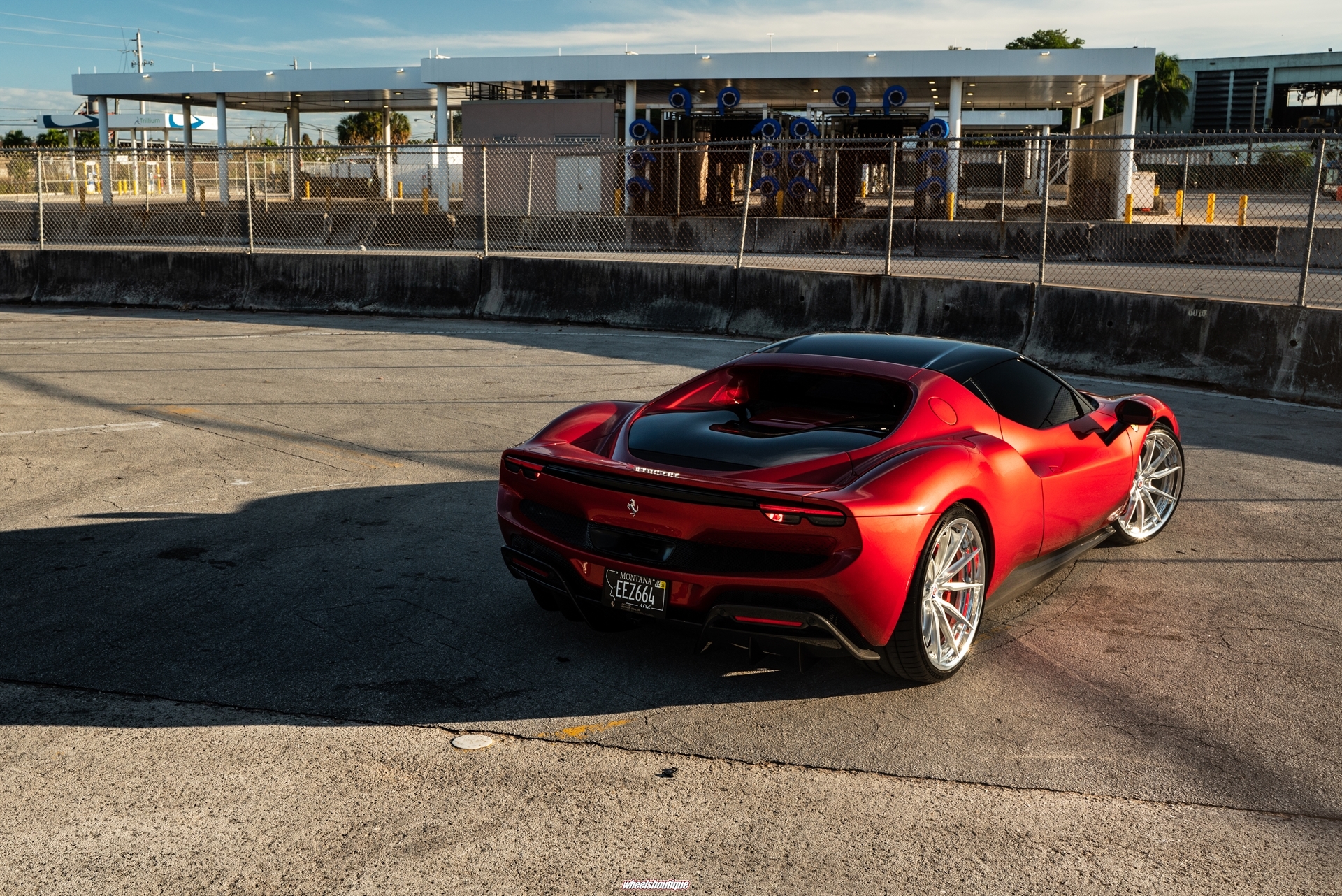 Ferrari 296 GTB | Rosso Corsa | on HRE S104SC | Brushed Clear