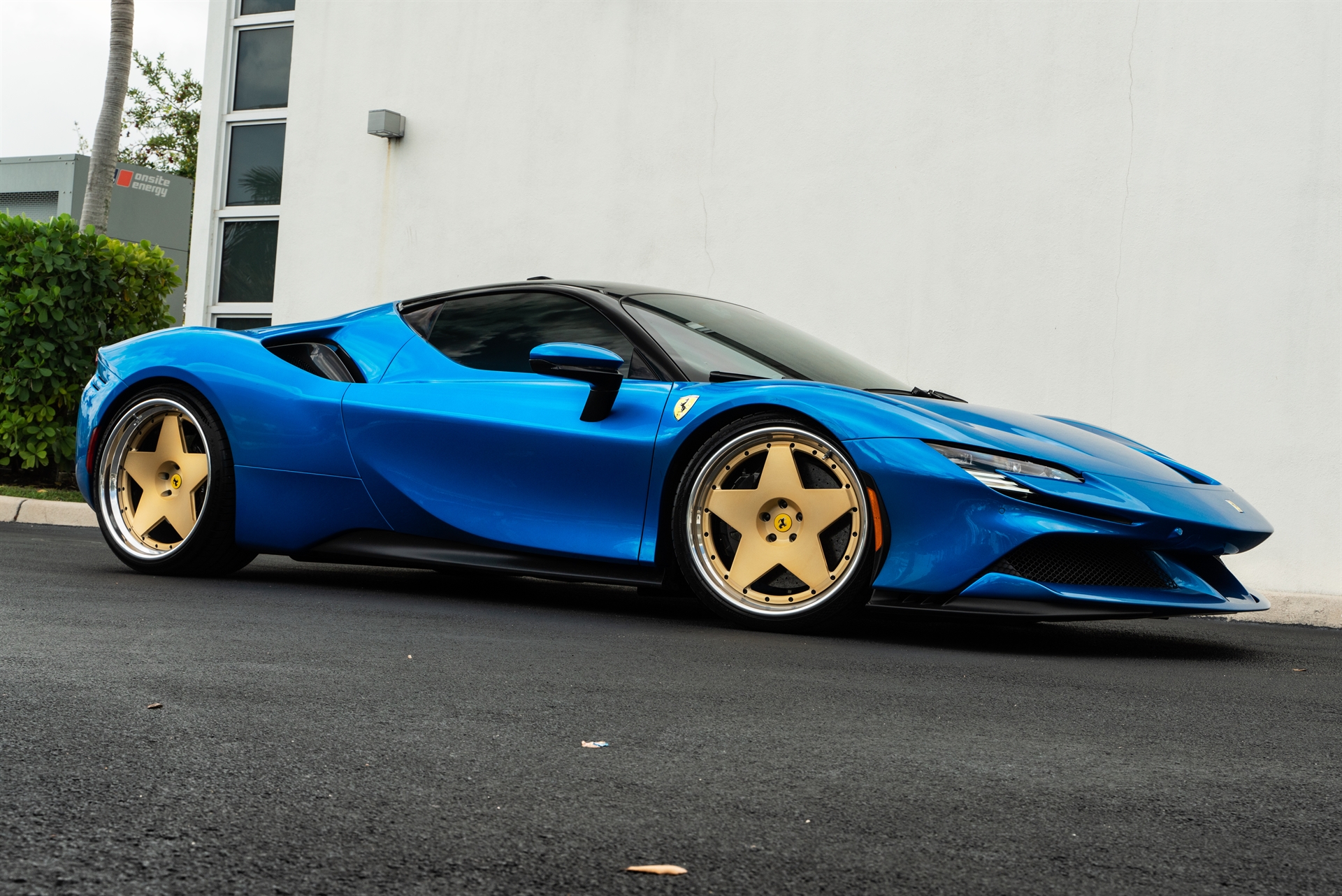 Ferrari SF90 | Blu Corsa | on 1886 S008 | Brushed Gold