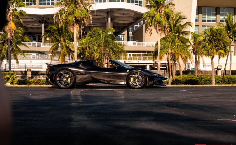 Ferrari SF90 Spider | Nero | on ANRKY XR-205 | Mirror Polished Smoke