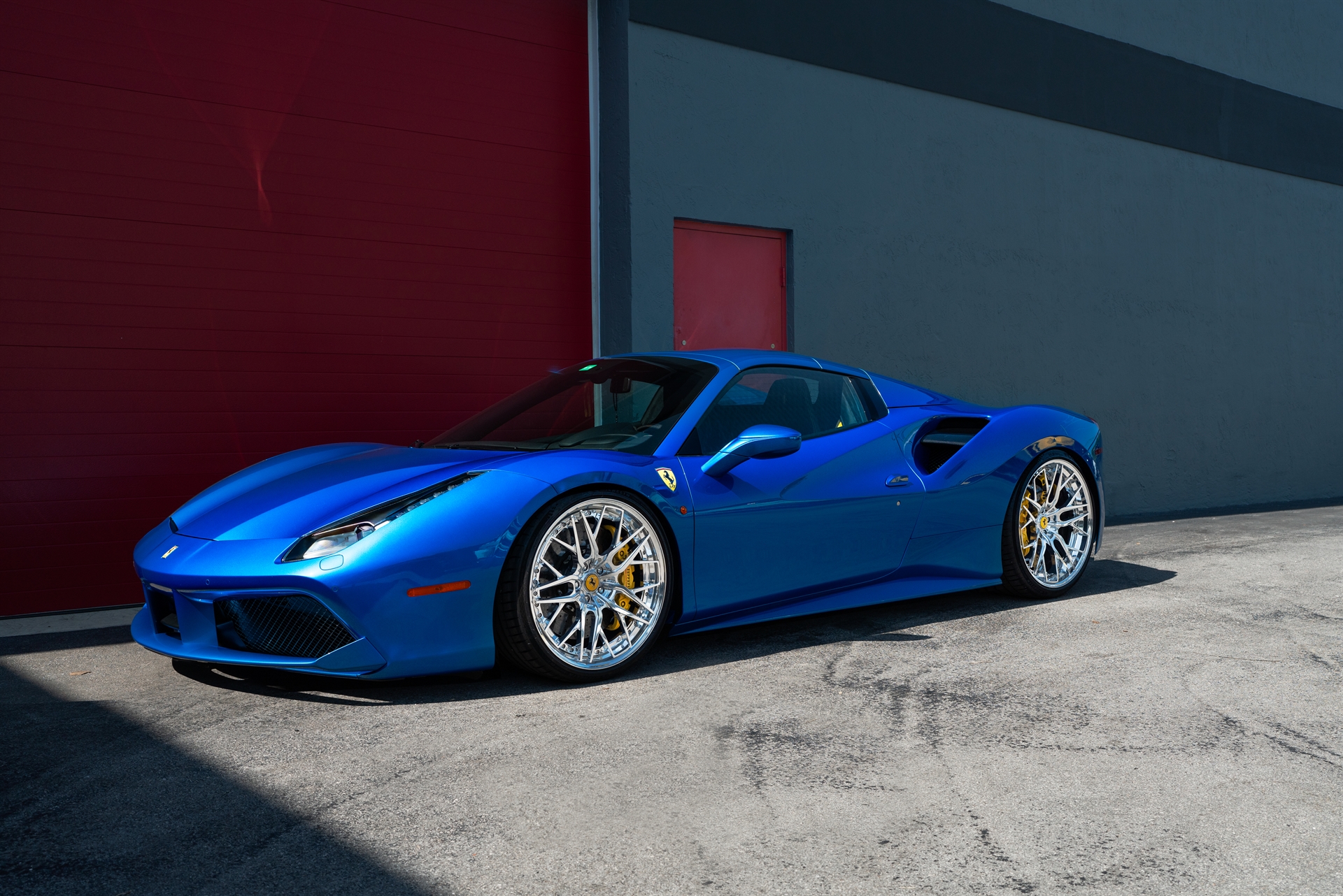 Ferrari 488 | Blu Corsa | on ANRKY RS2.3 | Polished Clear