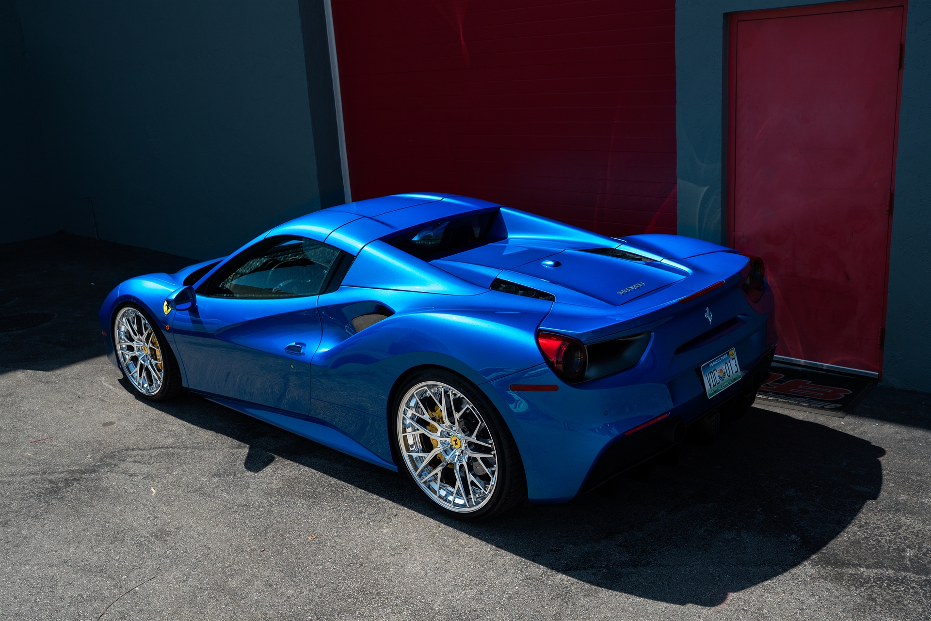 Ferrari 488 | Blu Corsa | on ANRKY RS2.3 | Polished Clear