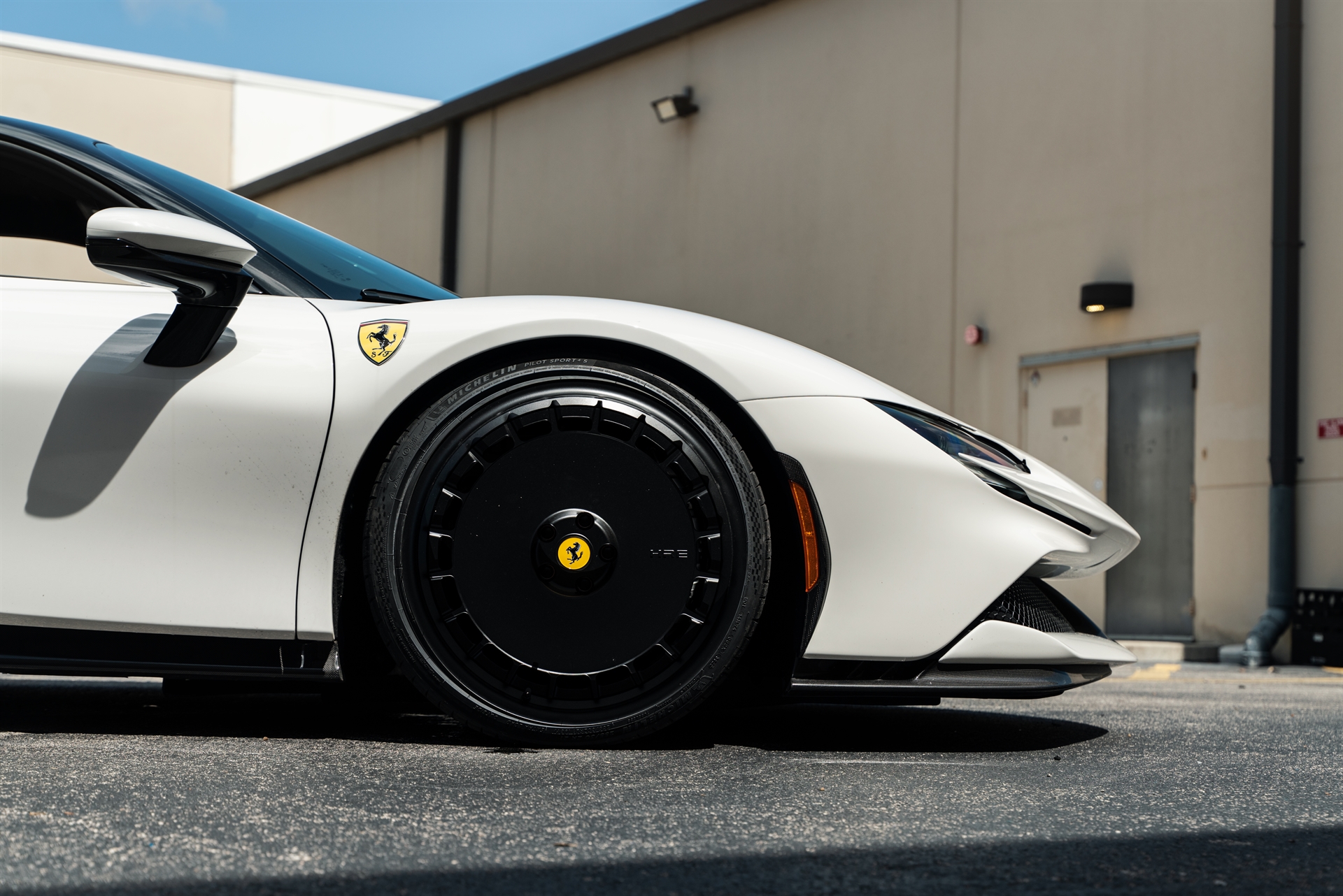 Ferrari SF90 | Bianco Avus | on HRE 935 and HRE 501 | Satin Black