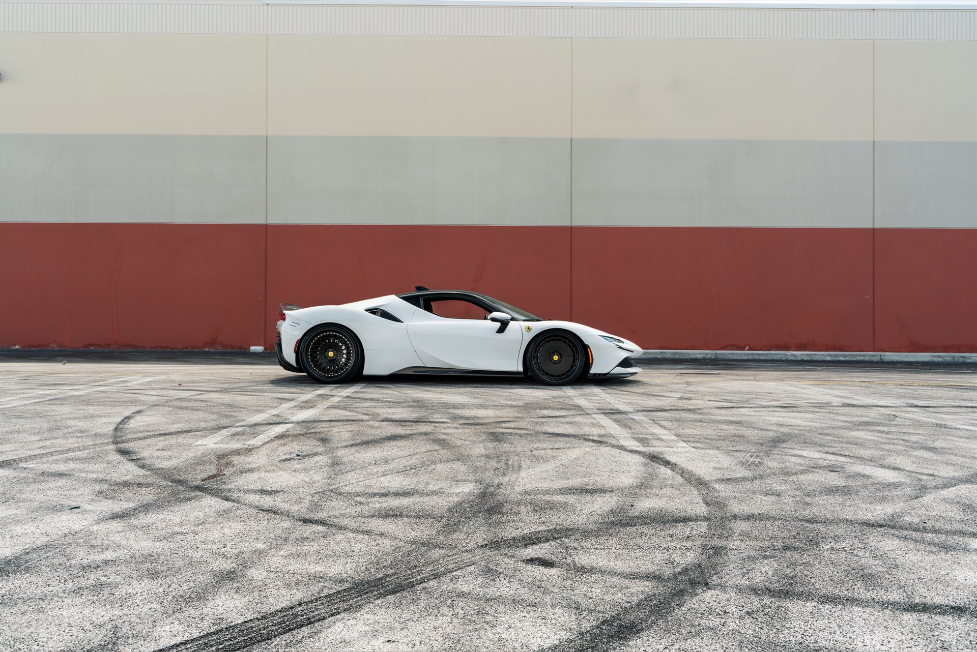 Ferrari SF90 | Bianco Avus | on HRE 935 and HRE 501 | Satin Black