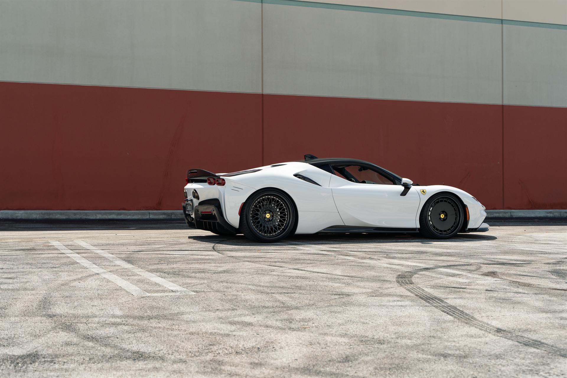 Ferrari SF90 | Bianco Avus | on HRE 935 and HRE 501 | Satin Black