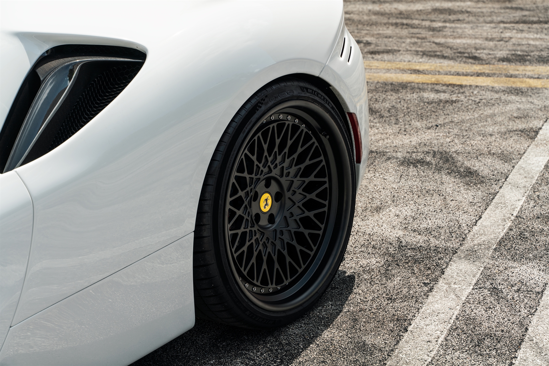 Ferrari SF90 | Bianco Avus | on HRE 935 and HRE 501 | Satin Black