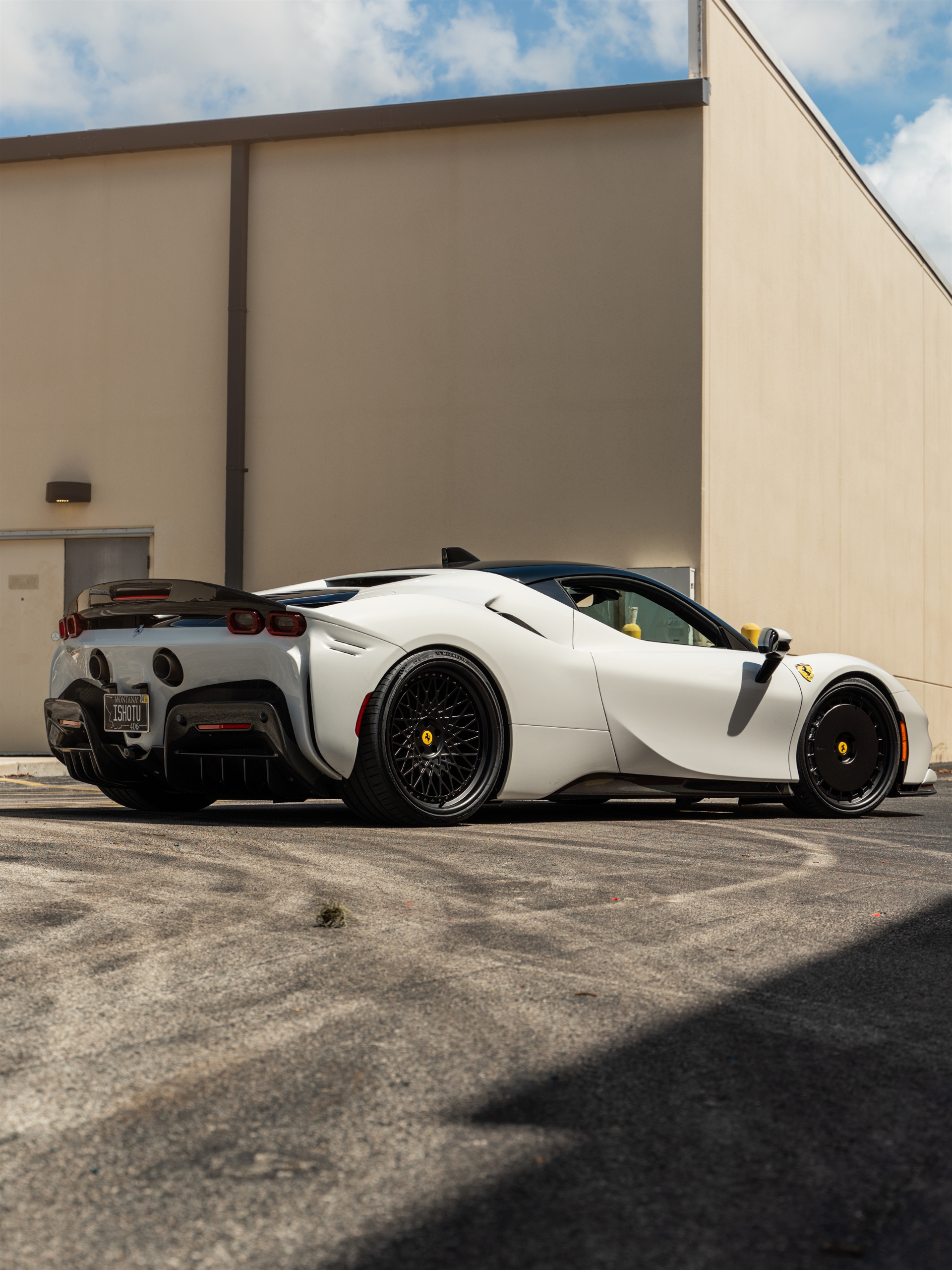 Ferrari SF90 | Bianco Avus | on HRE 935 and HRE 501 | Satin Black