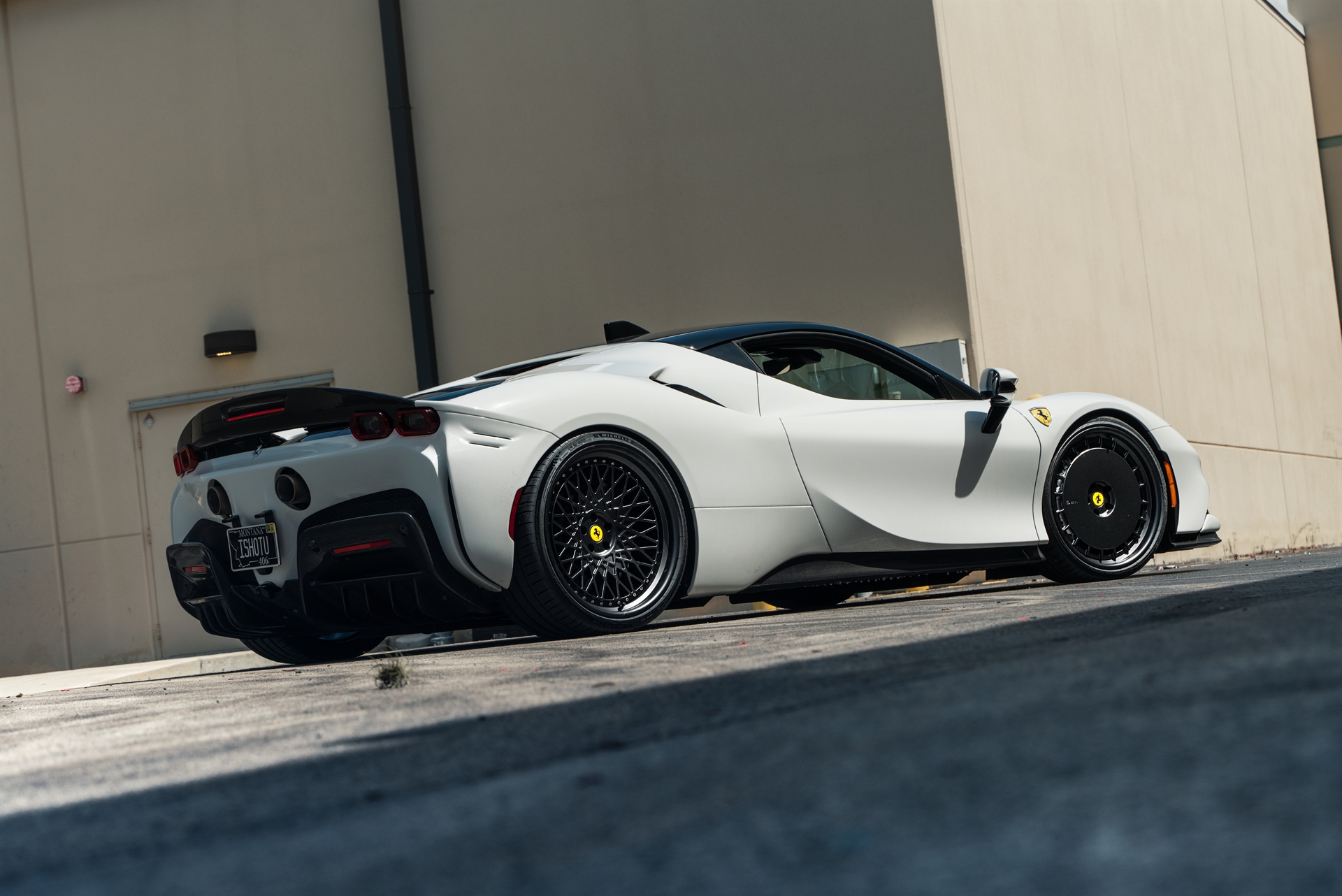 Ferrari SF90 | Bianco Avus | on HRE 935 and HRE 501 | Satin Black