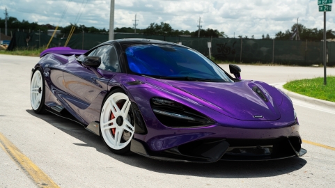 Mclaren 765LT | Lantana Purple | on ANRKY AN27 | Gloss White