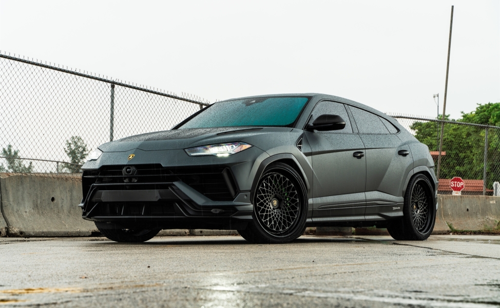 Lamborghini Urus Performante | Grigio Telesto Matt | on 1886 S009 | Satin Black