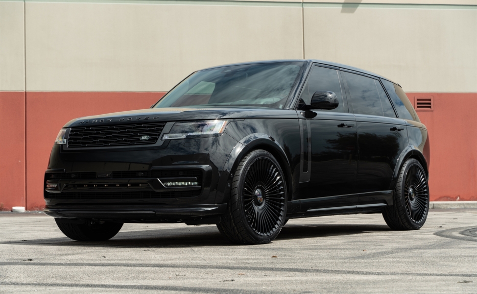 1016 Industries Range Rover | Santorini Black | on Forgiato Trimestre-M | Gloss Black
