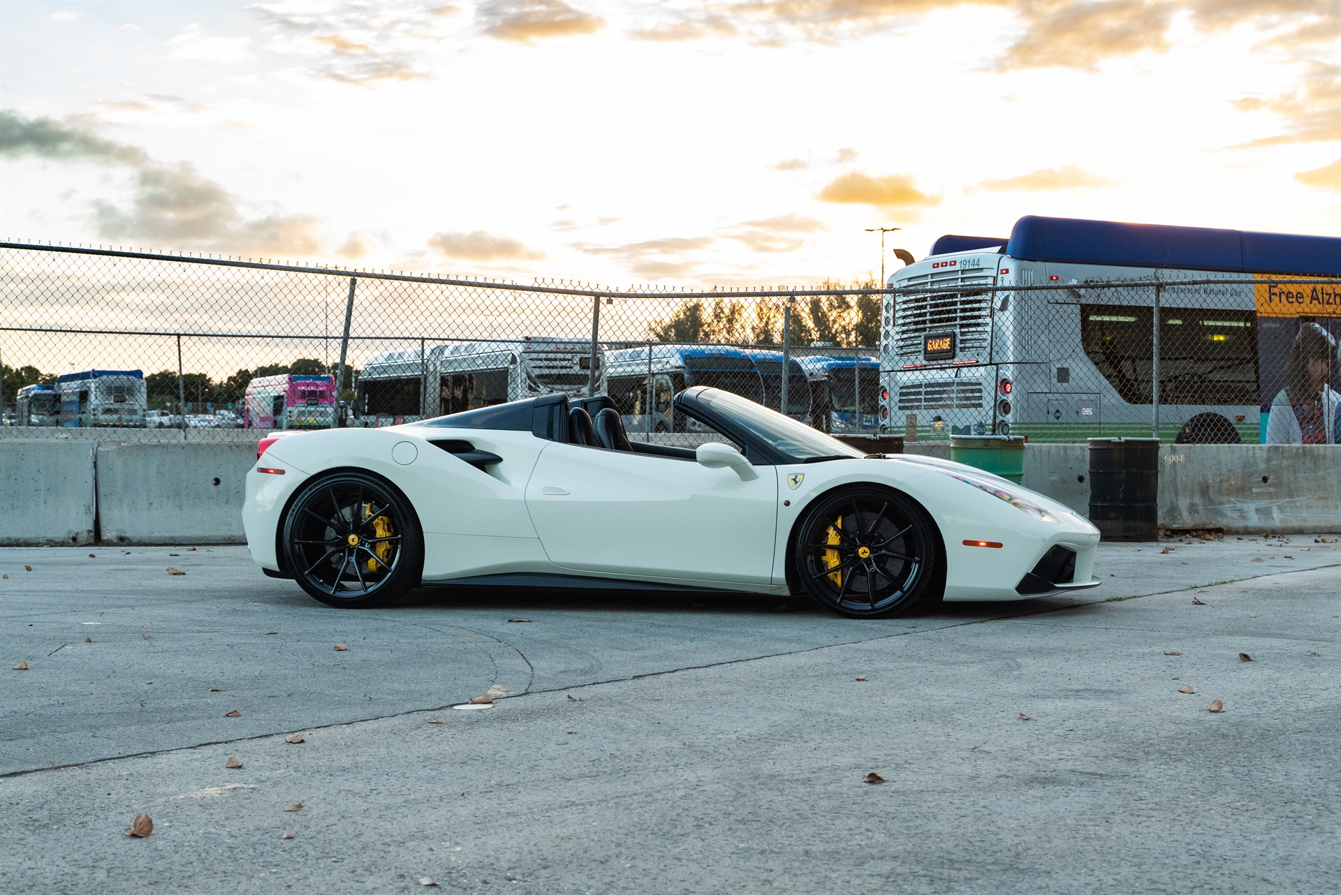 Ferrari 488 Spider | Bianco Avus | on ANRKY AN12 | Gloss Black