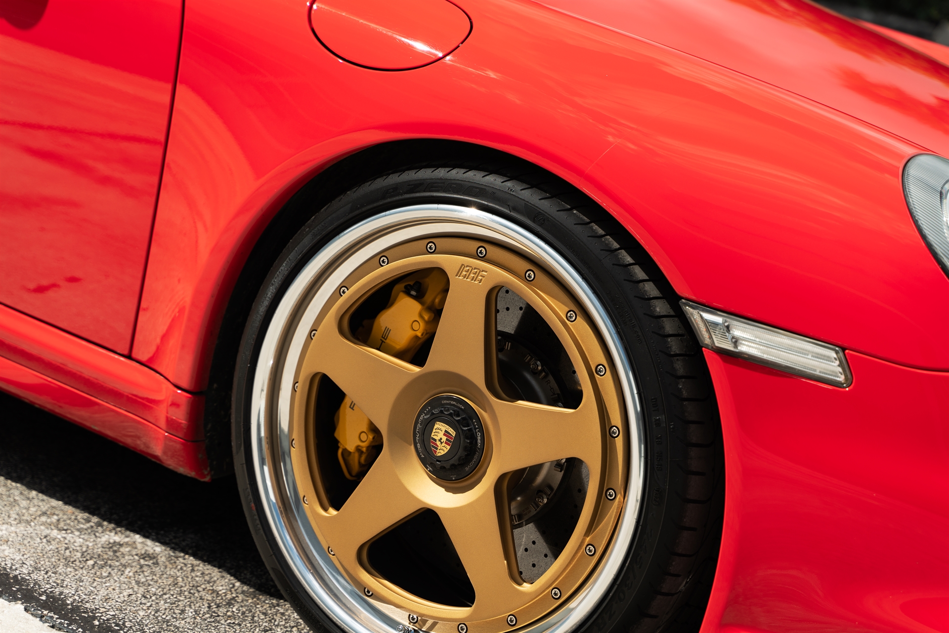 Porsche 997 Turbo S | Guards Red | on 1886 S005 | Satin Gold