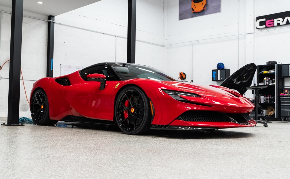 Ferrari SF90 Spider | Rosso Corsa | on Ryft R-5Y | Gloss Black