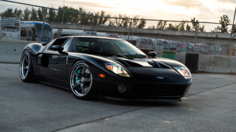 Ford GT MK1 | Black | on HRE RS105 | Polished Dark Clear