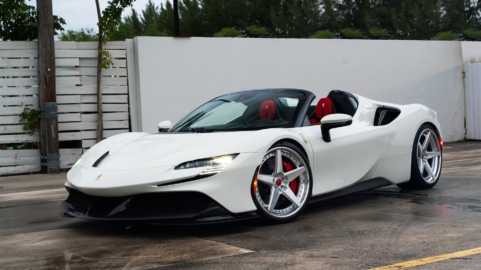 Ferrari SF90 Spider | Bianco Avus | on ANRKY RS5.3 | Brushed Clear