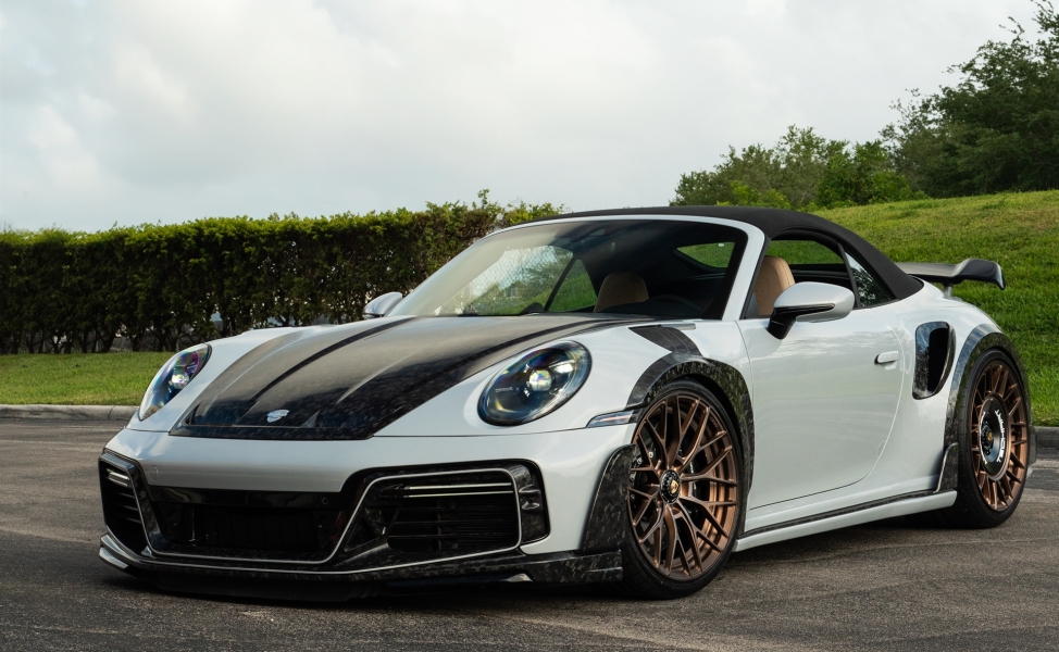 TECHART 992 Turbo S | GT-Street R America 1 of 10 | on ANRKY AN20 + AN20 Aerosport TECHART Wheels | Carrera White/ Satin Brushed Bronze